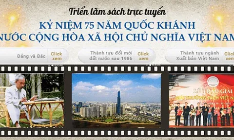 Triển lãm sách trực tuyến chào mừng 75 năm Quốc khánh 2-9